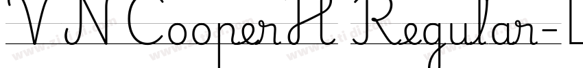 VNCooperH Regular字体转换